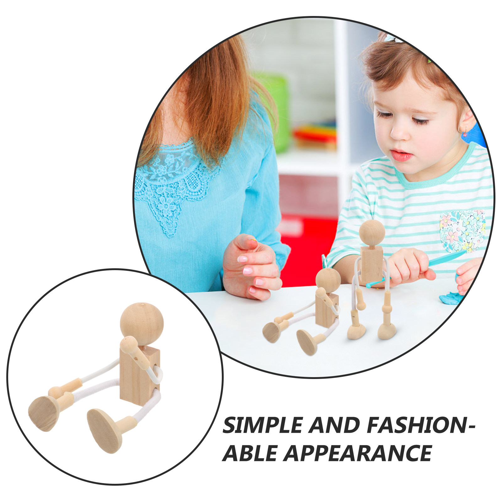 4 Adet Ahşap Figür Seti, Sert  - Art Craft Kit incelemesi ve fiyatı