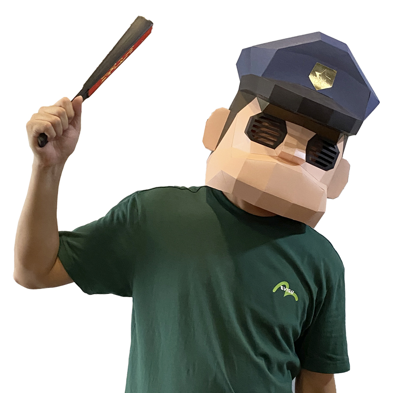 Karikatür polis maskesi kağıt  - Art Craft Cardboard incelemesi ve fiyatı
